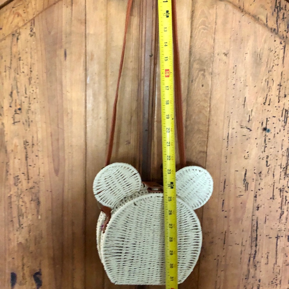 Mickey Mouse Ears Rattan Crossbody Boho Purse Handbag for your Disney Trip - Picture 7 of 7